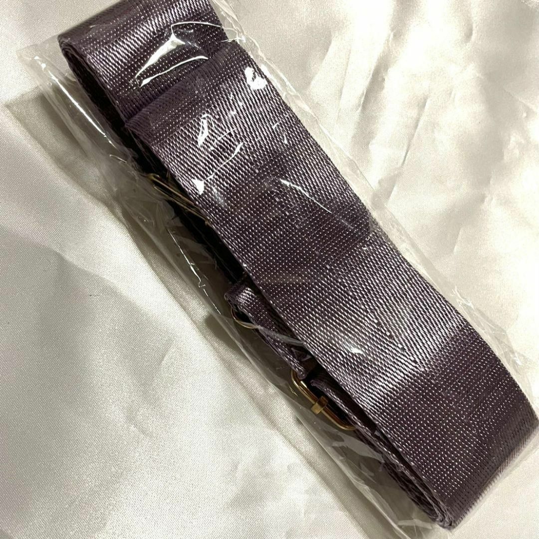 紫 ショルダーストラップ 付け替え用 単品 太め 黒 金 レディースのバッグ(ボストンバッグ)の商品写真