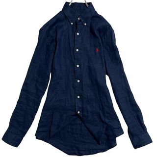 ラルフローレン(Ralph Lauren)の5112 ラルフローレン リネンBDシャツ クラシックフィット ネイビー S～(シャツ/ブラウス(長袖/七分))