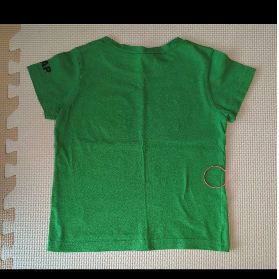 ANAP Kids(アナップキッズ)の中古　ANAP　スカルティシャツ　緑　薄手　100 キッズ/ベビー/マタニティのキッズ服男の子用(90cm~)(Tシャツ/カットソー)の商品写真