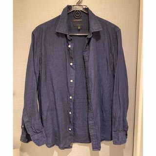 バナナリパブリック(Banana Republic)のバナナリパブリック　メンズ　シャツ　ネイビー　中古(シャツ)