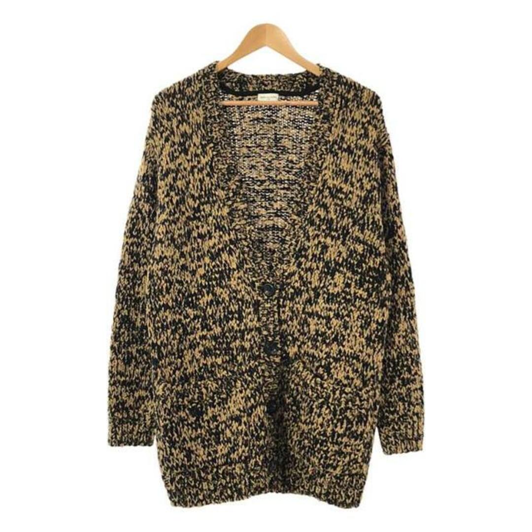 DRIES VAN NOTEN(ドリスヴァンノッテン)のDRIES VAN NOTEN / ドリスヴァンノッテン | 2020AW | オーバーサイズ メランジニットカーディガン | S | ブラウン/ブラック | レディース レディースのトップス(カーディガン)の商品写真