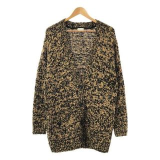 ドリスヴァンノッテン(DRIES VAN NOTEN)のDRIES VAN NOTEN / ドリスヴァンノッテン | 2020AW | オーバーサイズ メランジニットカーディガン | S | ブラウン/ブラック | レディース(カーディガン)