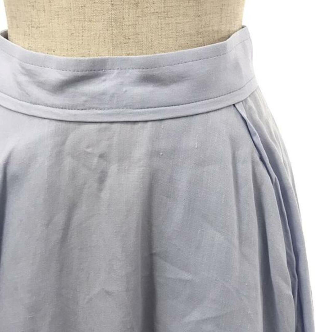 MADISONBLUE(マディソンブルー)のMADISON BLUE / マディソンブルー | 2017SS | TUCK CIRCULAR SKIRT LINEN スカート | XS | ライトブルー | レディース レディースのスカート(ロングスカート)の商品写真