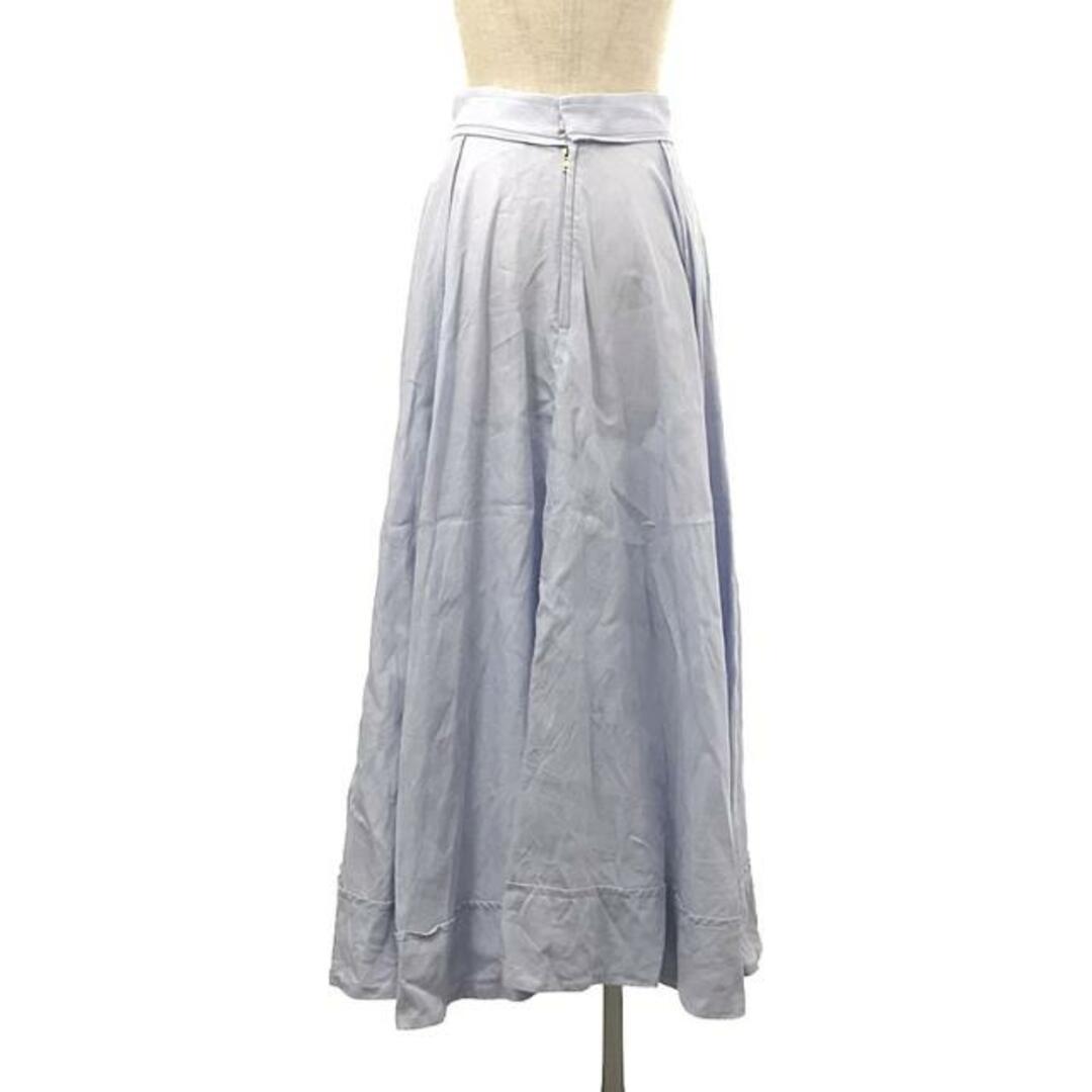 MADISONBLUE(マディソンブルー)のMADISON BLUE / マディソンブルー | 2017SS | TUCK CIRCULAR SKIRT LINEN スカート | XS | ライトブルー | レディース レディースのスカート(ロングスカート)の商品写真