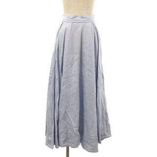 マディソンブルー(MADISONBLUE)のMADISON BLUE / マディソンブルー | 2017SS | TUCK CIRCULAR SKIRT LINEN スカート | XS | ライトブルー | レディース(ロングスカート)