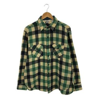 ウールリッチ(WOOLRICH)のWOOLRICH / ウールリッチ | 1970s～ vintage / ヴィンテージ ウール チェックシャツ | グリーン/ネイビー/アイボリー | メンズ(Tシャツ/カットソー(七分/長袖))