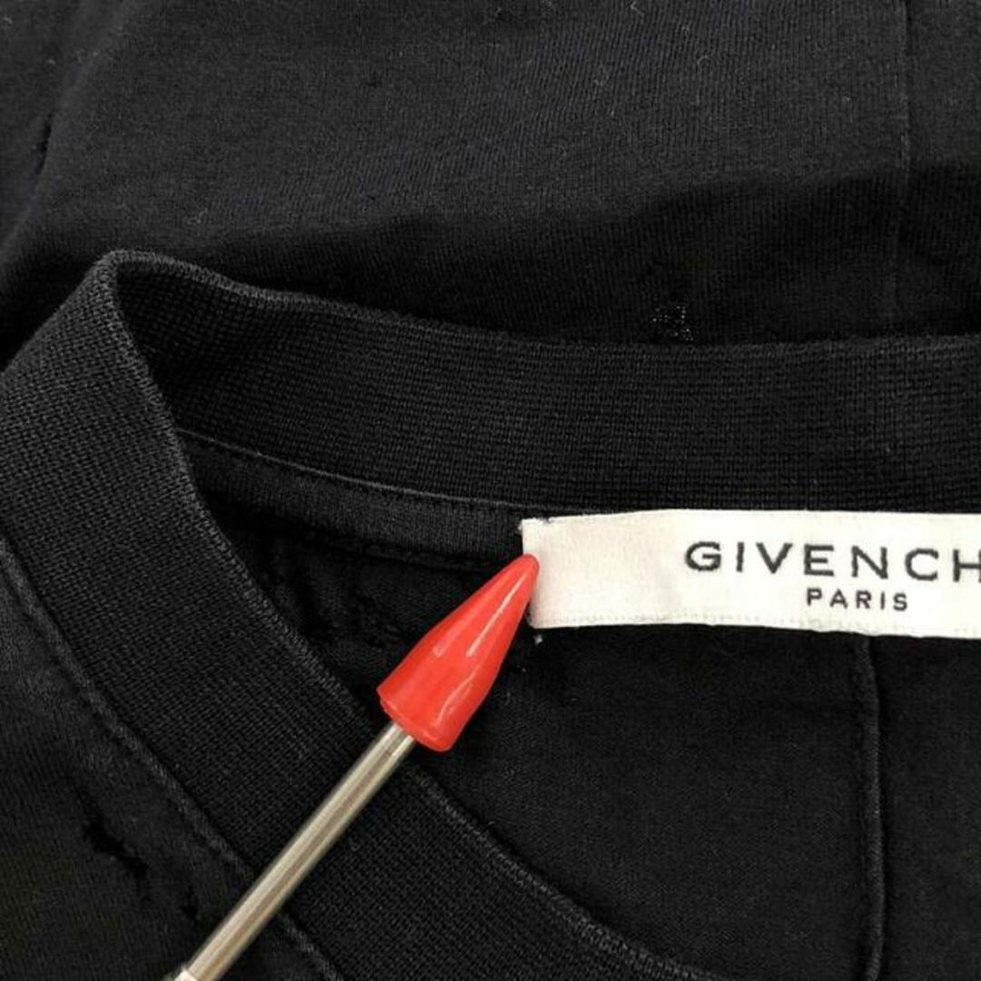 GIVENCHY(ジバンシィ)のGIVENCHY / ジバンシィ | デストロイ ロゴ Tシャツ | M | ブラック/ホワイト | レディース レディースのトップス(Tシャツ(半袖/袖なし))の商品写真