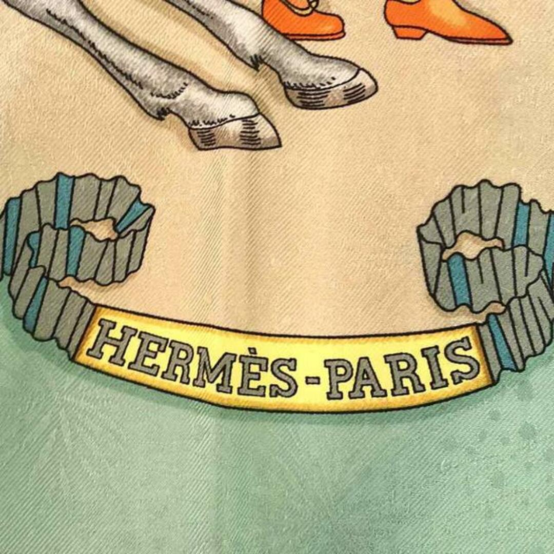 Hermes(エルメス)の【美品】  HERMES / エルメス | カレ90 太陽王の祭典 LE SFETES DU RIO SOLEIL | ミント | レディース レディースのレディース その他(その他)の商品写真