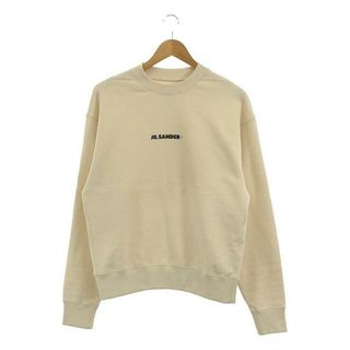 【美品】  JIL SANDER+ / ジルサンダープラス | ロゴプリント クルーネック スウェット | XS | オフホワイト | メンズ(スウェット)