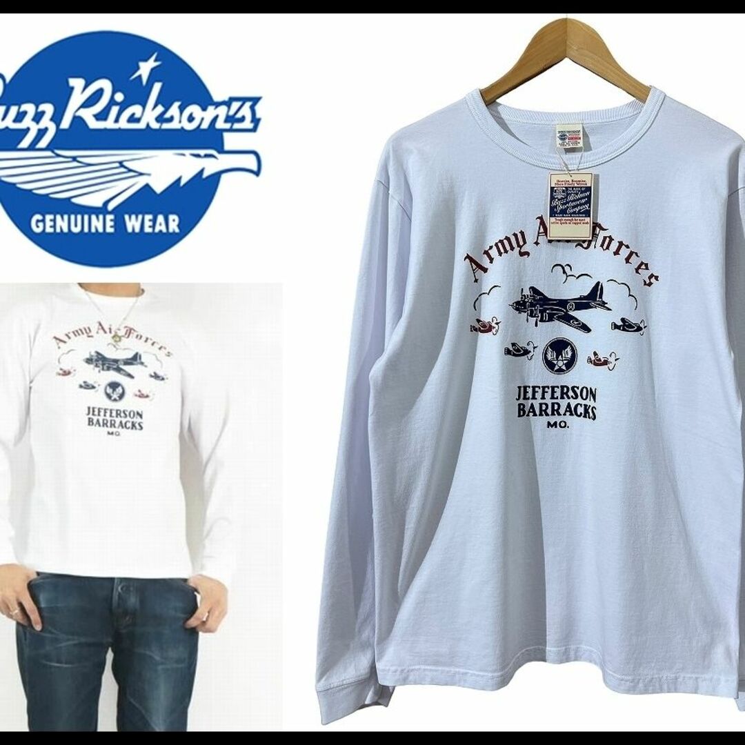 Buzz Rickson's(バズリクソンズ)のXL 新品 東洋 バズリクソンズ 21AW BR68826 長袖 Tシャツ 白 メンズのトップス(Tシャツ/カットソー(七分/長袖))の商品写真