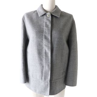 ロロピアーナ(LORO PIANA)の未使用品 Loro Piana ロロピアーナ FAL1415 カシミヤ100％ 比翼仕立て ジャケット グレー 38 イタリア製 レディース(テーラードジャケット)