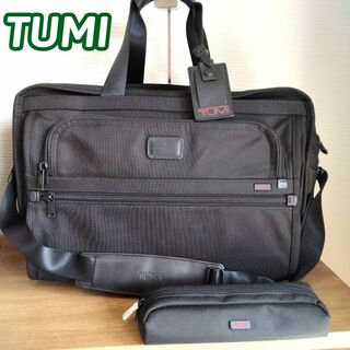 トゥミ(TUMI)の【美品】トゥミ　ビジネスバッグ　2way　ブラック　メンズ　大容量　A4収納可能(ビジネスバッグ)