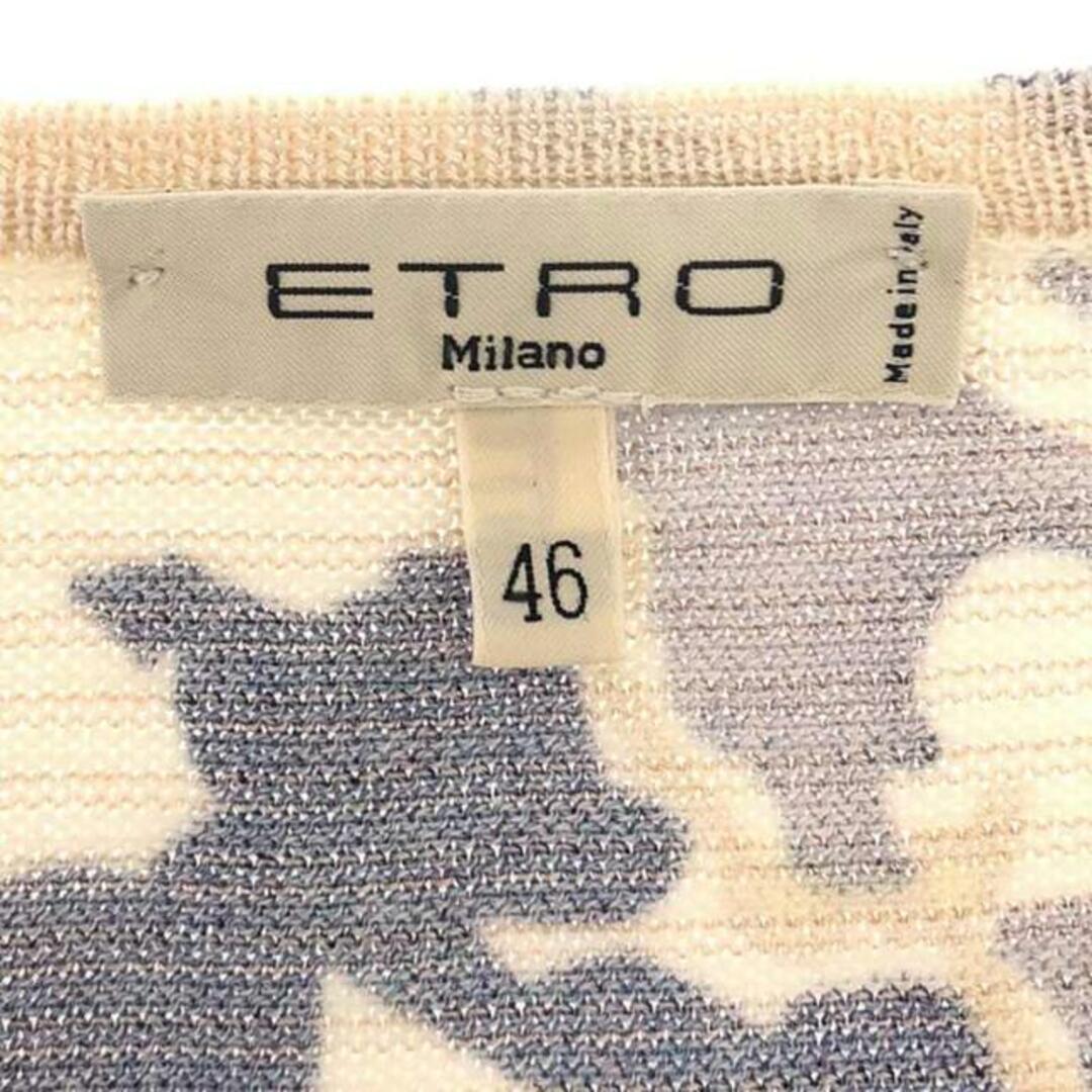 ETRO(エトロ)のETRO / エトロ | フラワープリント フレアTシャツ | 46 | マルチカラー | レディース レディースのトップス(Tシャツ(半袖/袖なし))の商品写真