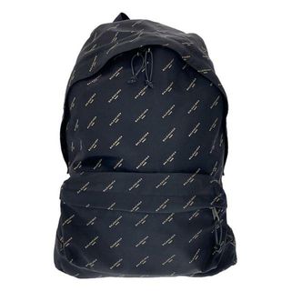 Balenciaga - BALENCIAGA / バレンシアガ | 2017SS | Logo Print Back Pack ロゴ プリント リュック | ブラック/ゴールド | メンズ