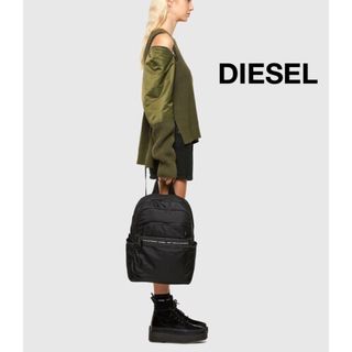 DIESEL - ☆DIESEL ディーゼル ロゴジップ ナイロン リュック バックパック☆