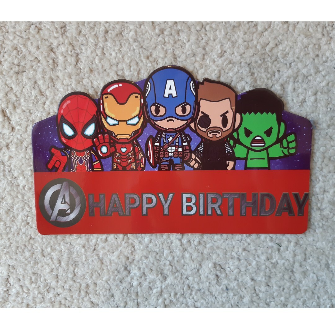 MARVEL(マーベル)のAVENGERS 誕生日　飾り キッズ/ベビー/マタニティのメモリアル/セレモニー用品(その他)の商品写真