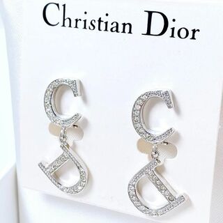クリスチャンディオール(Christian Dior)の【美品】ディオール dior CD イヤリング シルバー レディース Y268(イヤリング)