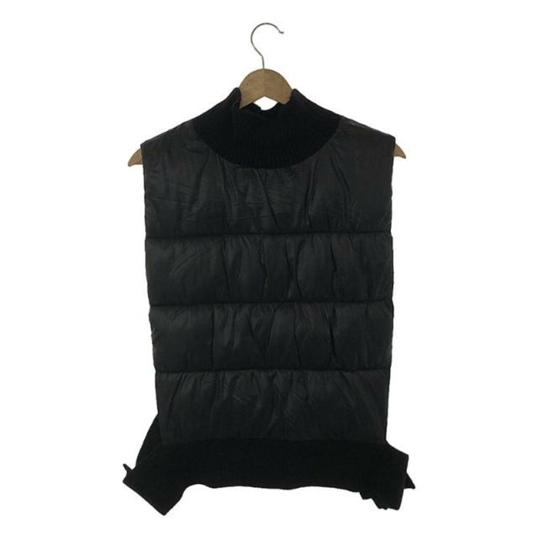 ENFOLD(エンフォルド)のENFOLD / エンフォルド | 2022AW | RIB NECK VEST リブネックベスト | 38 | ブラック | レディース レディースのトップス(ベスト/ジレ)の商品写真