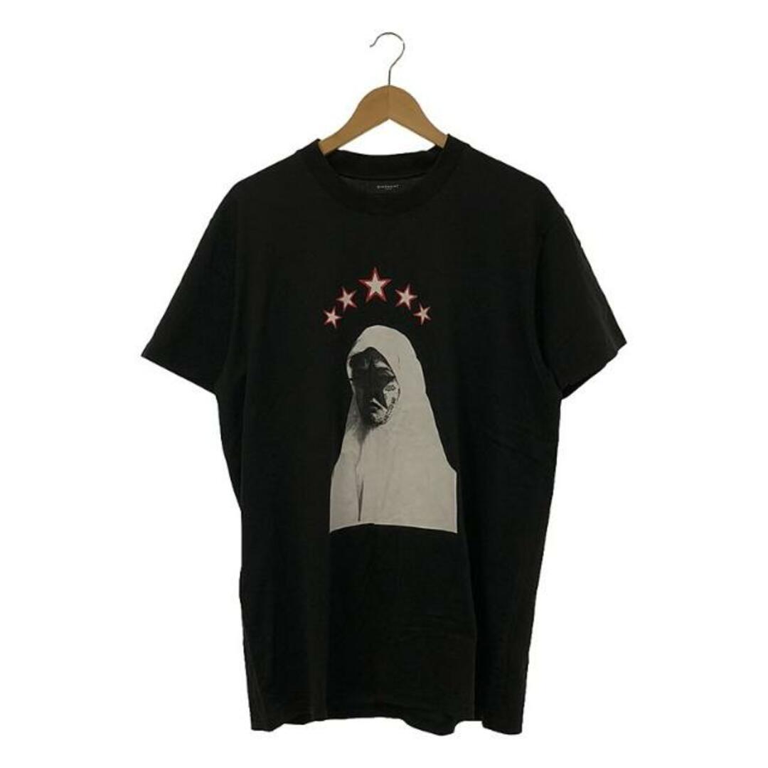 GIVENCHY(ジバンシィ)のGIVENCHY / ジバンシィ | スター タトゥー マリア オーバー プリントTシャツ | XS | ブラック | メンズ メンズのトップス(Tシャツ/カットソー(半袖/袖なし))の商品写真