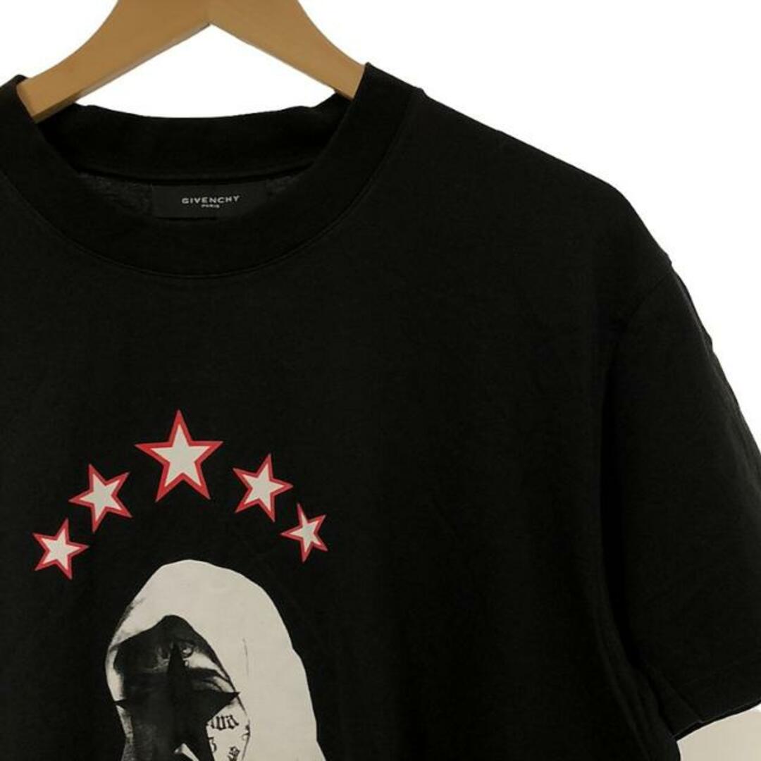 GIVENCHY(ジバンシィ)のGIVENCHY / ジバンシィ | スター タトゥー マリア オーバー プリントTシャツ | XS | ブラック | メンズ メンズのトップス(Tシャツ/カットソー(半袖/袖なし))の商品写真