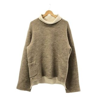 サンシー(SUNSEA)のSUNSEA / サンシー | W-FACEWOOLTURTLENECKPULLOV / リバーシブル タートルネック プルオーバー | 3 | ベージュ/ホワイト | メンズ(ニット/セーター)