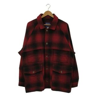 ペンドルトン(PENDLETON)のPENDLETON / ペンドルトン | 推定1980s～ USA製 vintage / ヴィンテージ オンブレチェック マッキーノジャケット | M | レッド/ブラック | メンズ(その他)