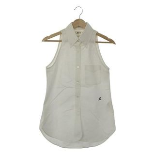 マディソンブルー(MADISONBLUE)のMADISON BLUE / マディソンブルー | SLEEVELESS MADISON SHIRT OX オックスフォード スリーブレス マディソン シャツ | 01（S） | ホワイト | レディース(シャツ/ブラウス(半袖/袖なし))