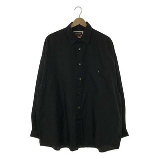 メゾンスペシャル(MAISON SPECIAL)のMaison Special / メゾンスペシャル | Cotton Silk Over Shirt / コットンシルク オーバーシャツ | 1 | ブラック | メンズ(Tシャツ/カットソー(七分/長袖))