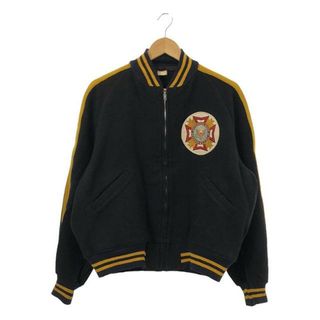 VINTAGE / ヴィンテージ古着 | 推定1960s～ V.F.W. Veterans of Foreign Wars / TALON ZIP アワードジャケット ブルゾン | XL | ダークネイビー/イエロー | メンズ(その他)