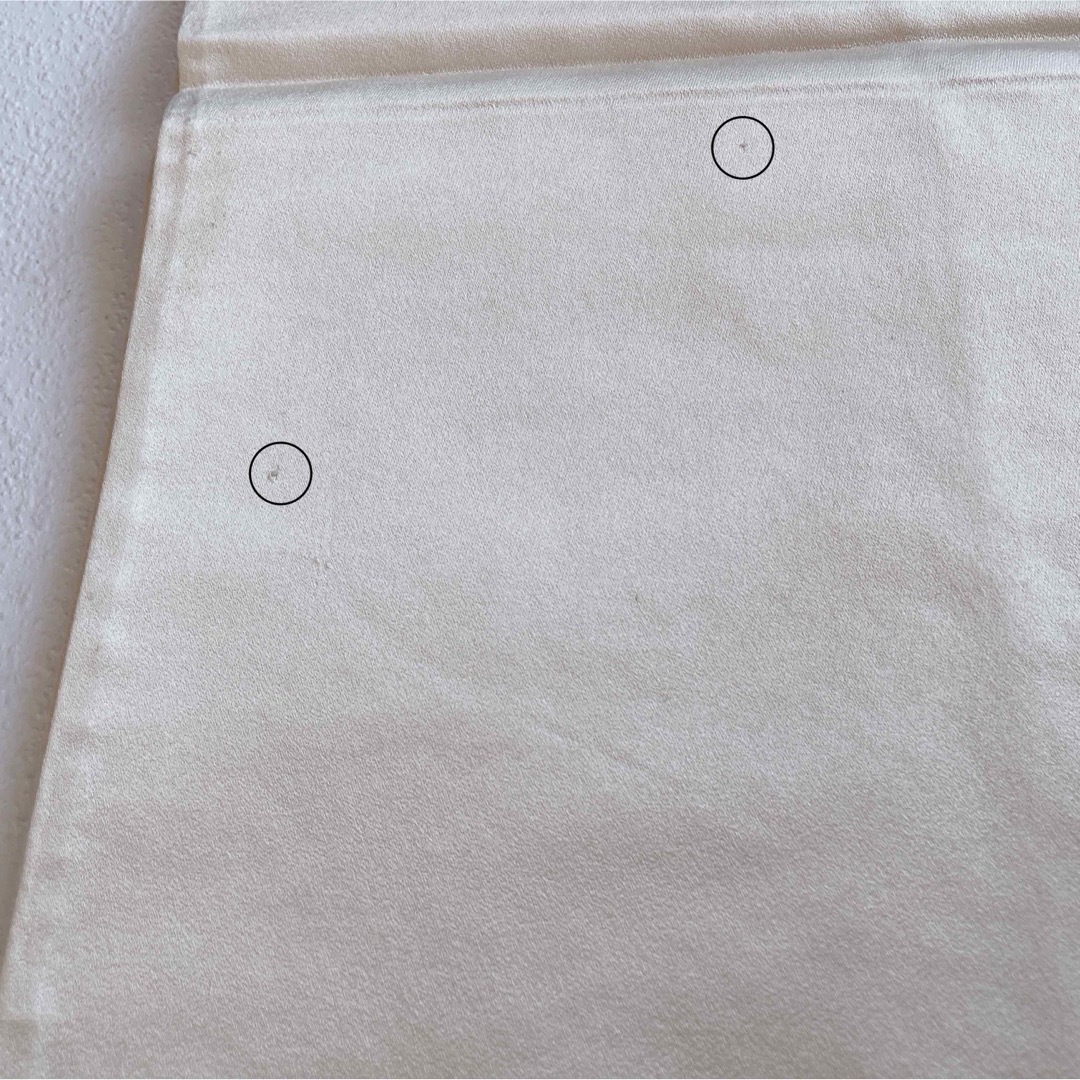 帯　六通柄袋帯　絹　卒業式　入学式　成人式　上品　白系　薄ピンク　シルバー レディースの水着/浴衣(帯)の商品写真
