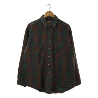 VINTAGE / ヴィンテージ古着 | ST.JOHN'S ヘビーフランネル チェックシャツ | 16-16 1/4 | グリーン系 | メンズ(Tシャツ/カットソー(七分/長袖))