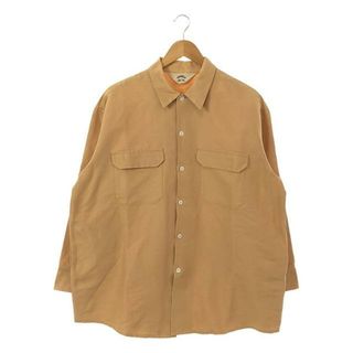 サンシー(SUNSEA)のSUNSEA / サンシー | コットン シルク ビッグシャツ | 2 | ブラウン系 | メンズ(Tシャツ/カットソー(七分/長袖))