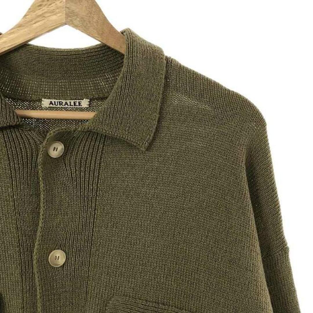 【美品】 AURALEE / オーラリー | UNEVEN WOOL CORD KNIT BLOUSON / ニット ジャケット ブルゾン | 5 | khaki beige | メンズ 【美品】 AURALEE / オーラリー | UNEVEN WOOL CORD KNIT BLOUSON / ニット ジャケット ブルゾン | 5 | khaki beige | メンズ