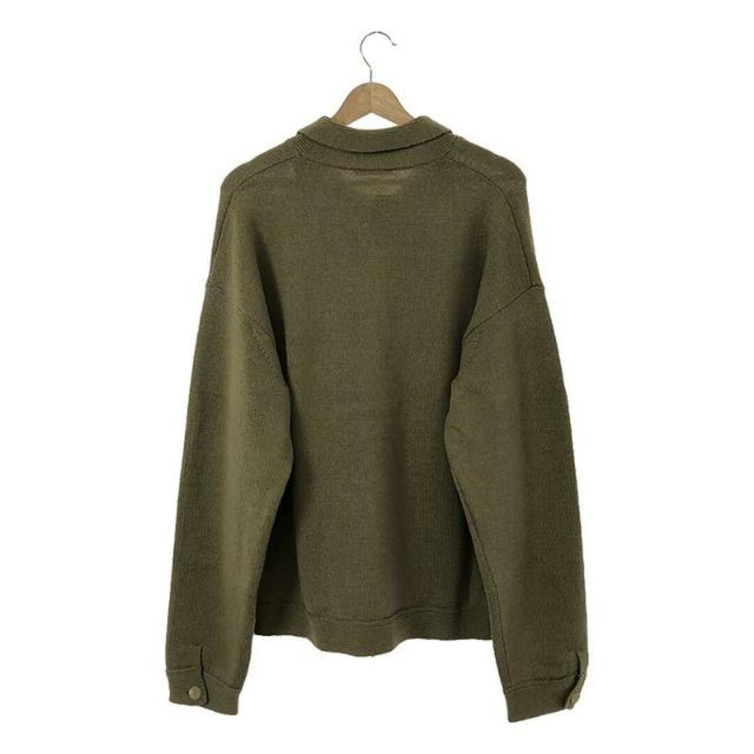 【美品】 AURALEE / オーラリー | UNEVEN WOOL CORD KNIT BLOUSON / ニット ジャケット ブルゾン | 5 | khaki beige | メンズ 【美品】 AURALEE / オーラリー | UNEVEN WOOL CORD KNIT BLOUSON / ニット ジャケット ブルゾン | 5 | khaki beige | メンズ