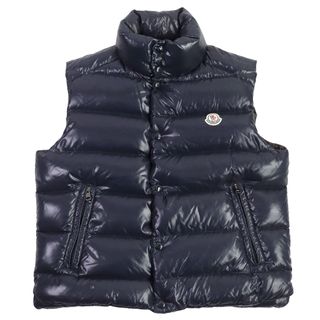 モンクレール(MONCLER)の極美品 MONCLER モンクレール B20914335005 68950 TIB GILET ロゴワッペン付 スタンドカラー ダブルジップ ダウンベスト/ジレ ネイビー 2 メンズ(ダウンベスト)