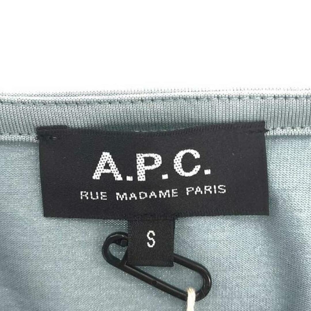 A.P.C(アーペーセー)の【新品】  A.P.C. / アーペーセー | ロゴ刺しゅう ハーフスリーブ ポケットTシャツ | S | ライトブルー | レディース レディースのトップス(Tシャツ(半袖/袖なし))の商品写真