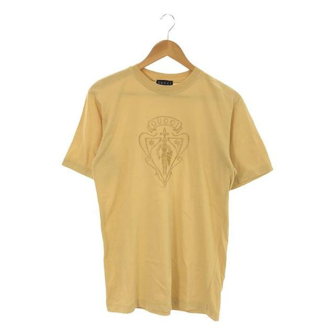 Gucci(グッチ)のGUCCI / グッチ | フロント刺しゅう Tシャツ | M | イエロー | レディース レディースのトップス(Tシャツ(半袖/袖なし))の商品写真