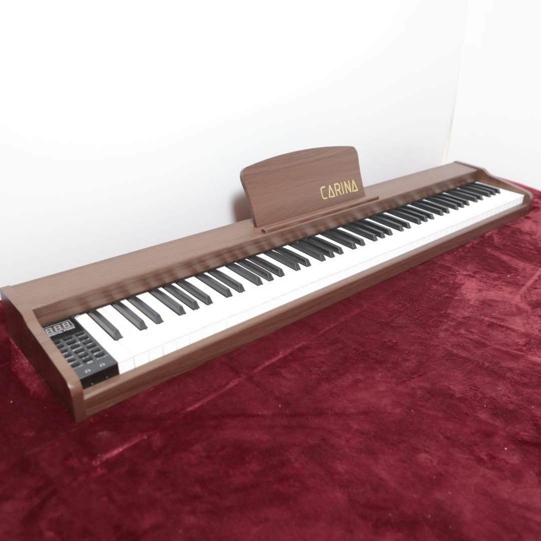 【7589】 carina 電子ピアノ ブラウン 木目 カリーナ 楽器の鍵盤楽器(電子ピアノ)の商品写真