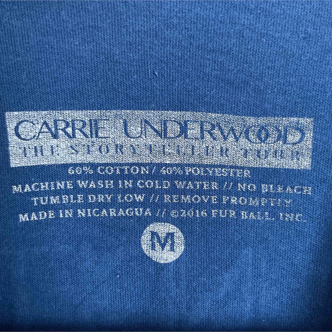 キャリーアンダーウッド ツアーtシャツ 半袖 Mサイズ 青 ブルー 海外古着 メンズのトップス(Tシャツ/カットソー(半袖/袖なし))の商品写真