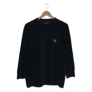 ニードルス(Needles)のNeedles / ニードルス | × ベロア クルーネックトップス | XS | ブラック | レディース(Tシャツ(長袖/七分))