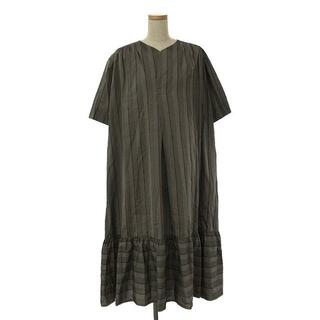 Phlannel / フランネル | Alternate Stripe Summer Airy Dress ワンピース | 0 | グレー | レディース(ロングワンピース/マキシワンピース)