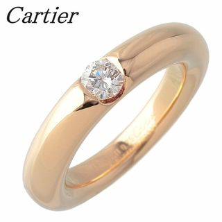 カルティエ(Cartier)のカルティエ ダイヤ リング エリプス 0.25ct #49 750YG 新品仕上げ済 CARTIER【15967】(リング(指輪))