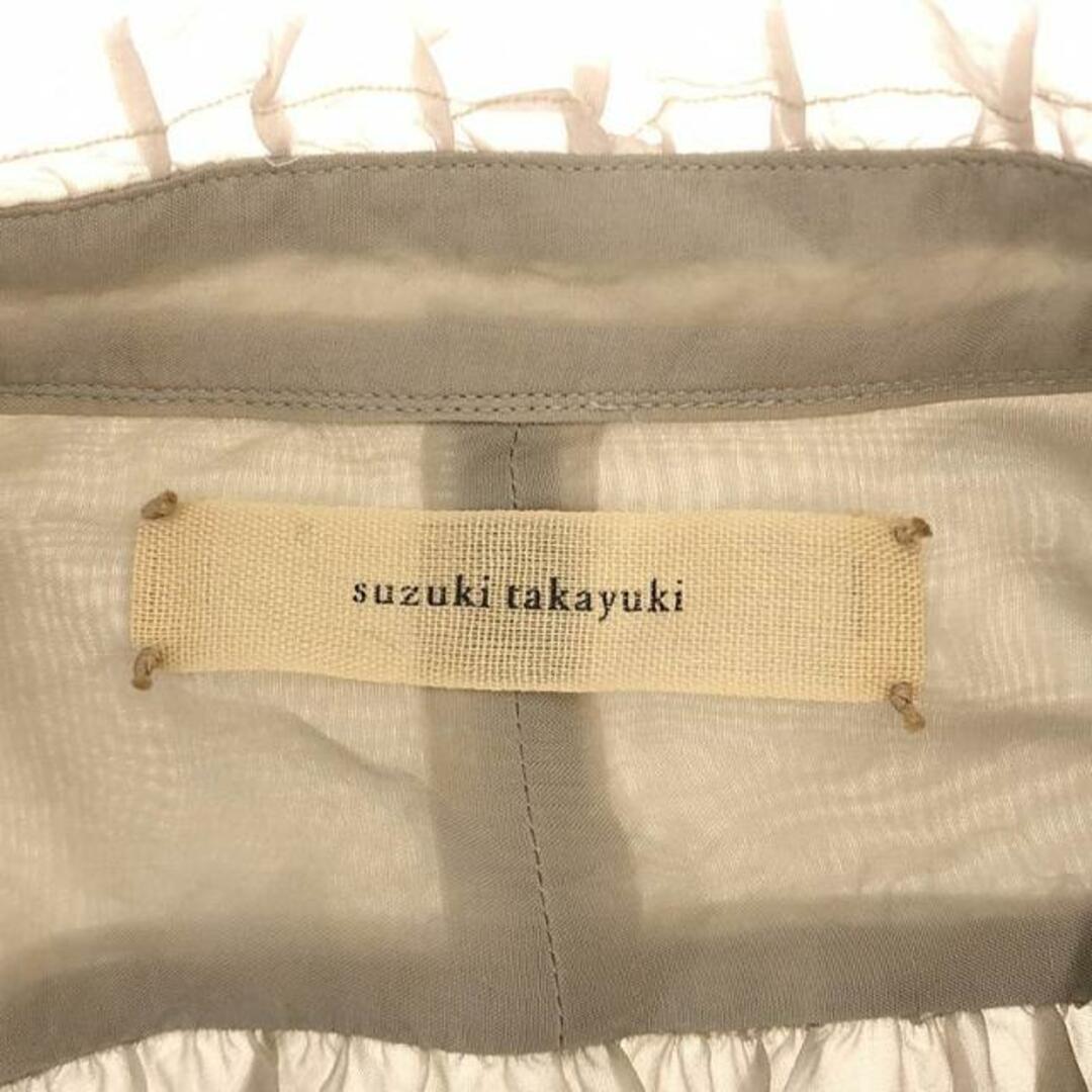 suzuki takayuki(スズキタカユキ)の【美品】  suzuki takayuki / スズキタカユキ | ビショップスリーブブラウス | グレー | レディース レディースのトップス(シャツ/ブラウス(長袖/七分))の商品写真