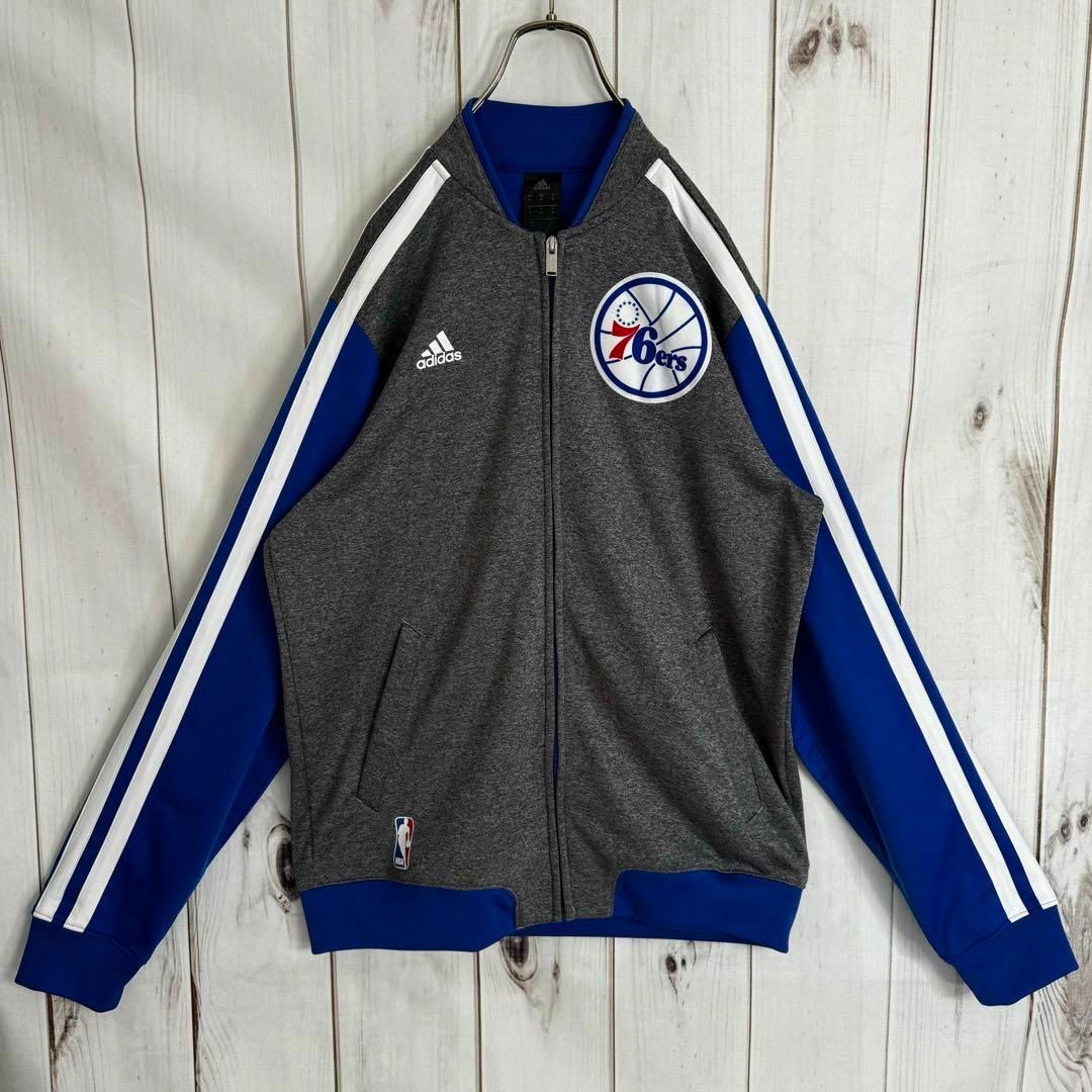 adidas(アディダス)の【希少デザイン】　トラックジャケット　アディダス　76ers NBA バイカラー メンズのトップス(ジャージ)の商品写真