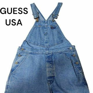 ゲス(GUESS)の90s GUESS USA　デニムオーバーオール　古着　オールインワン(サロペット/オーバーオール)