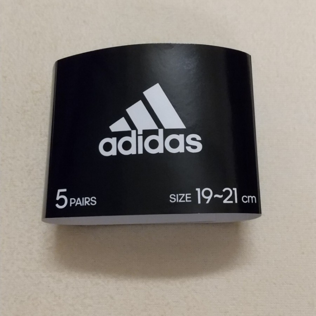 adidas(アディダス)のアディダス  adidas  ソックス 5足セット コストコ【B】19～21cm キッズ/ベビー/マタニティのこども用ファッション小物(靴下/タイツ)の商品写真