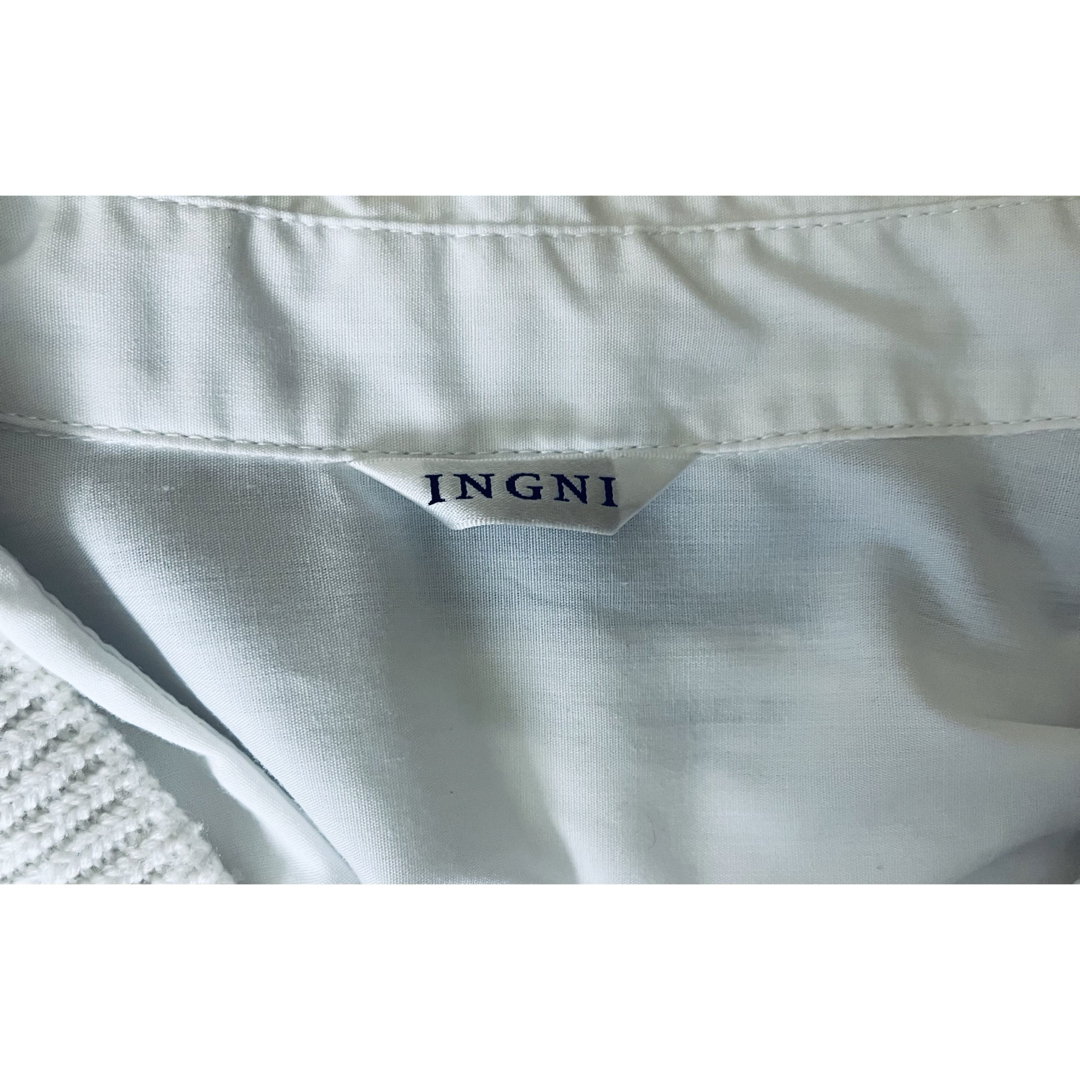 INGNI(イング)のINGNI イング M 白ニットベスト ケーブル柄 プルオーバー レディースのトップス(ニット/セーター)の商品写真