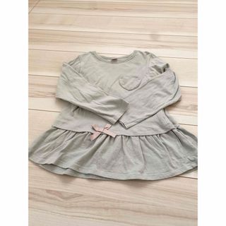 プティマイン(petit main)の美品❗️プティマイン　長袖　ロンT カットソー　チュニック　130(Tシャツ/カットソー)