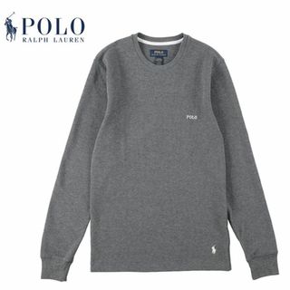 ポロラルフローレン(POLO RALPH LAUREN)の新品 M ★ ポロラルフローレン 長袖 ワッフル Tシャツ グレー US-S(Tシャツ/カットソー(七分/長袖))