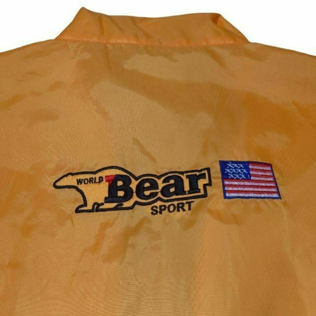 Bear USA(ベアー)のBear　ビッグロゴ刺繍　ナイロンジャケット　古着　ベアー　星条旗 メンズのジャケット/アウター(ナイロンジャケット)の商品写真